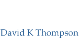 david k thompson